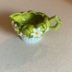 1967 Green Apples & Daisies Creamer
